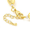 Rack Plating Oval Brass & ABS Imitation Pearl Beaded Bracelets for Women BJEW-P322-14G-3