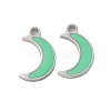 304 Stainless Steel Enamel Charms STAS-L022-333P-02-1