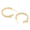 Brass Ring Stud Earrings Findings KK-K351-27G-2