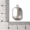 304 Stainless Steel Pendant Cabochon Settings STAS-I310-25P-3