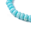 Synthetic Imperial Jasper Beads & Turquoise Cross Stretch Bracelets for Women Men BJEW-JB11382-04-4