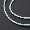 Glass Silk Stain Style Beads Strands GLAA-N047-001A-01-4
