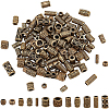 120Pcs 12 Styles Tibetan Style Alloy Tube Beads FIND-PH0020-80-1