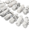 Natural Howlite Double Terminated Point Beads Strands G-H069-B12-01-4