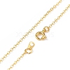 5Pcs 5 Color Glass Butterfly Pendant Necklaces Set with Brass Cable Chains for Women NJEW-JN04091-7