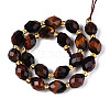 Natural Red Tiger Eye Beads Strands G-N342-53-8x6-04-3