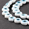 Handmade Evil Eye Lampwork Beads Strands LAMP-F023-B06-7