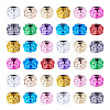 100Pcs UV Plating Opaque Acrylic European Beads PACR-TA0001-32A-2