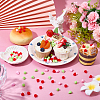 150Pcs 3 Styles PVC Strawberry Display Decorations DJEW-SC0001-31B-4