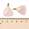 Natural Rose Quartz Pendants G-L614-D04-G04-3