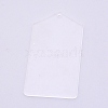 Transparent Acrylic Big Pendants TACR-WH0001-32B-1