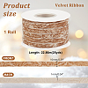 25 Yards Single Face Crushed Velvet Ribbon OCOR-WH0085-32A-2