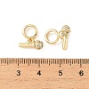 Brass Micro Pave Clear Cubic Zirconia European Dangle Charms KK-CBA9CBD-14G-3