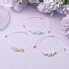 3Pcs 3 Styles Gemstone Braided Bead Bracelets BJEW-JB11146-07-2