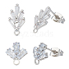Brass Stud Earring Findings KK-ME0002-57-1