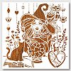 PET Hollow Out Drawing Painting Stencils DIY-WH0405-0021-1