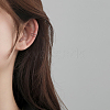 925 Sterling Silver Cuff Earrings EJEW-BB47521-D-1
