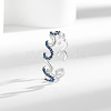 Brass Micro Pave Cubic Zirconia Cuff Rings RJEW-P169-04P-1