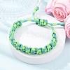 5Pcs 7 Inner Cores Polyester & Spandex Cord Braided Bracelets for Men Women BJEW-JB12571-4