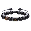 Adjustable Natural Tiger Eye and Glass Beaded Braided Bead Bracelets for Men Women FS-WGD7D76-05-1
