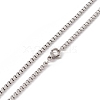 Alloy Axe Pendant Necklace with 304 Stainless Steel Box Chains for Men Women NJEW-G035-02AS-4