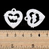 Valentine's Day Opaque Acrylic Pendants SACR-L007-042B-3