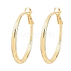 Brass Hoop Earrings for Women EJEW-A156-17C-G-4
