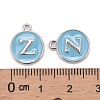 Platinum Plated Alloy Enamel Charms ENAM-S118-04Z-P-3