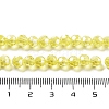 Electroplate Transparent Glass Beads Strands EGLA-A035-T6mm-A03-4