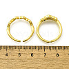 2Pcs 2 Styles Brass Micro Pave Clear Cubic Zirconia Cuff Rings for Women RJEW-S399-01G-7