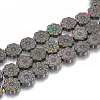 Electroplate Non-magnetic Synthetic Hematite Beads Strands G-S291-01A-1