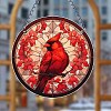 Cardinal & Leaf Acrylic Window Hanging Ornaments PW-WGA55A8-01-2