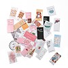 Rectangle with Word Paper Stickers Set DIY-G066-28-1
