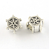 Helm Tibetan Style Alloy European Beads TIBE-Q046-39AS-LF-1