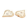 Brass Micro Pave Clear Cubic Zirconia Pendants KK-S364-029-2