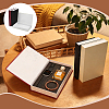 3Pcs 3 Colors Book Shaped Linen Magnetic Storage Boxes CON-GW0001-04-7