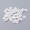 Flat Round Eco-Friendly Handmade Polymer Clay Beads CLAY-R067-8.0mm-17-4