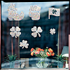 19Pcs Waterproof PVC Colored Laser Stained Window Film Adhesive Stickers DIY-WH0256-098-6