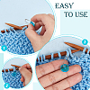 Acrylic & Iron Locking Stitch Marker FIND-BC0013-50-4