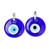 Handmade Evil Eye Lampwork Pendants LAMP-C001-02C-1