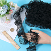 Gorgecraft 10M Polyester Pleated Lace Trim Ribbon DIY-GF0009-03B-3