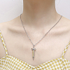 Stylish Stainless Steel Syringe Shaped Pendant Necklaces for Women's Daily Wear PP8422-6