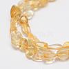 Natural Citrine Beads Strands G-F521-34-3