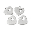 Non-Tarnish 201 Stainless Steel Charms STAS-F192-042P-1