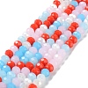 Glass Beads Strands EGLA-A034-M8mm-41-1