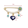 Evil Eye Alloy Enamel Charms Brooch PW-WG41819-09-1