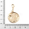 Alloy Pendant Decoration HJEW-P021-01D-G-3