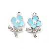 Alloy Rhinestone Enamel Pendants ENAM-K020-01B-2