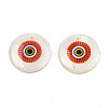Printed Freshwater Shell Charms SHEL-T009-20E-4