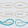 GOMAKERER 6 Styles Synthetic Turquoise Beads Strands Sets TURQ-GO0001-01-2